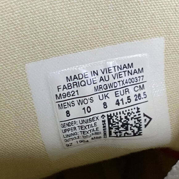 Converse Chuck Taylor Hi Tops Red White Women's Size 10 Shoes Sneakers CTAS - Picture 10 of 11